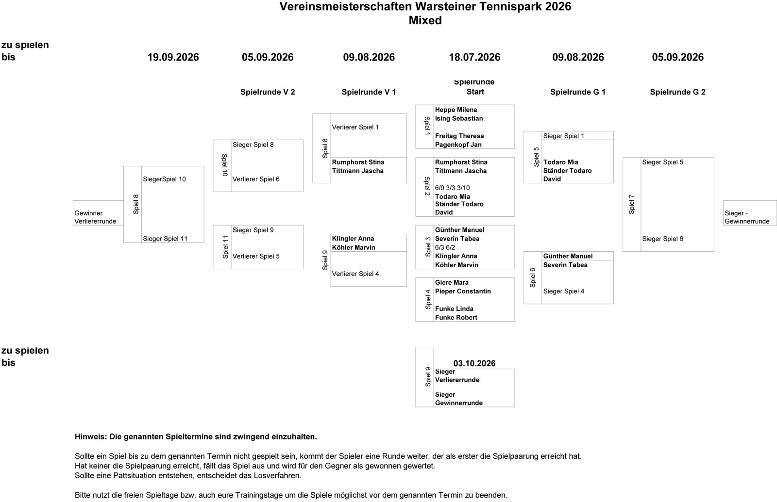 Vereinmeisterschaften 2026 Mixed Doppel 2